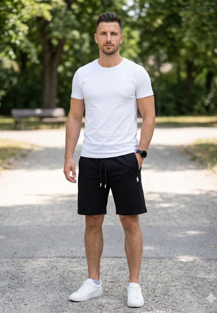 Pantaloni Scurți Bărbați,culoare Negru, Engros